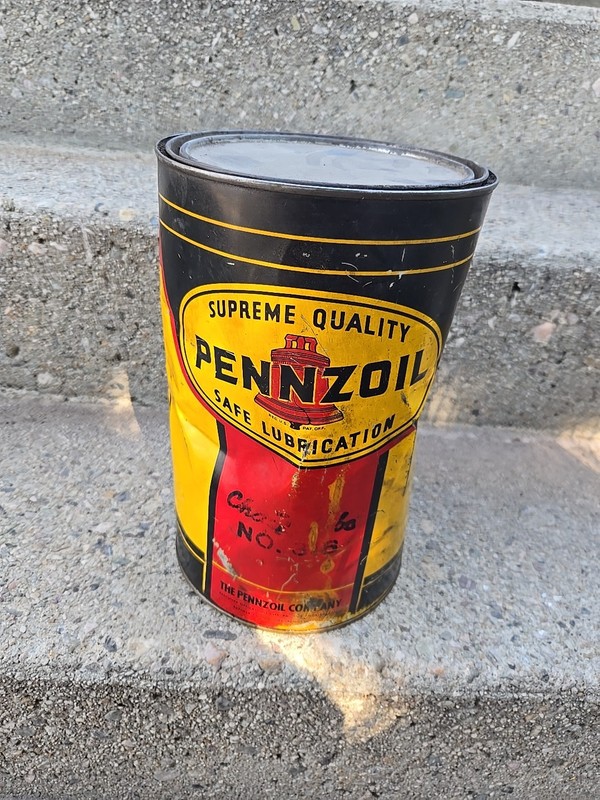 Vintage PENNZOIL Safe Lubrication No. 316 chaZlube Unopened 10lb Can 🇺🇲USA 
