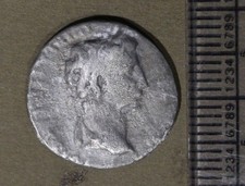 Octavian Augustus .Silver Denarius 27-14 AD. VF+