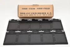 TOYO 4x5 Cut Sheet Film Holder Back Lot of 10 w/Box [Near Mint] Japan #2549959