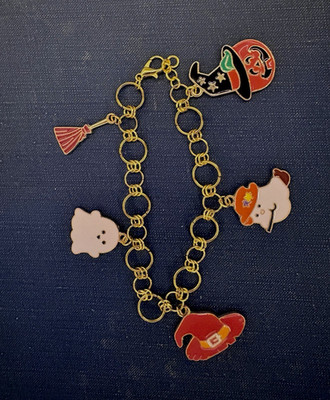 Pumpkin Patch Friends Charm Bracelet