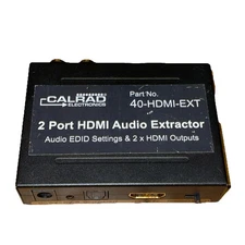 Calrad Electronics 40-HDMI-EXT 2-Way Splitter with Audio Extractor No Adapter