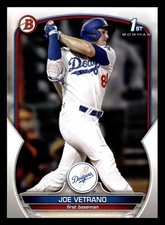 Joe Vetrano 2023 1st Bowman Draft #BD-91 Los Angeles Dodgers ROOKIE RC