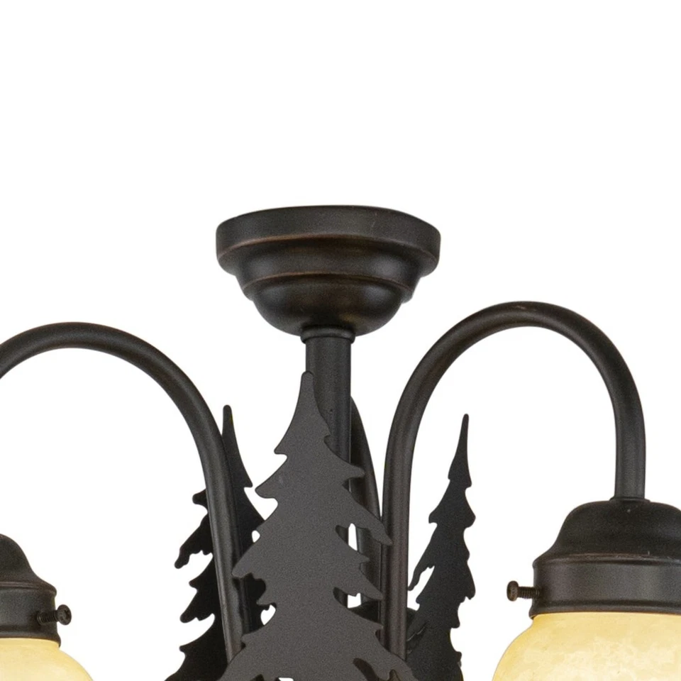 Bozeman 3-Light Convertible Light Kit in Rustic Style 10.5 Inches Tall and 15.5 - Image 3 of 4