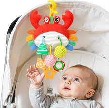 Car Seat Toys for Babies 0-6 Months, Hanging Baby Activity Toys for Car Seat, St