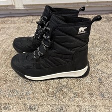 SOREL Kid's Whitney II Short Waterproof Insulated Winter Boot, Size 4, Black