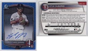 2025 Bowman Chrome Prospect Mega Box Blue Mojo Refractor /150 Kyle DeBarge Auto