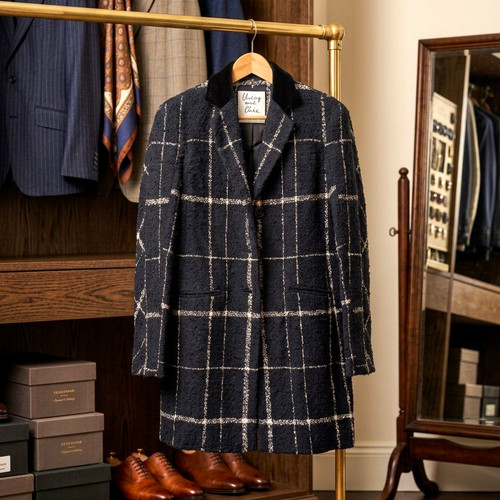 Moschino Cheap and Chic, Moschino Vintage 90s Boucle Wool Coat Cheap And Chic 2/4 Black IT44