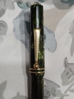 Wahl Eversharp Marble Green Fountain Pen With 14k Gold Fine Flexible Point Nib  — photo 5