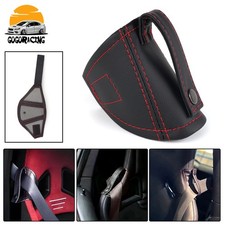 Jdm Genuine Leather Briderecaro Black Bucket Seat Belt Guide Holder Protector Jdm Genuine Leather Briderecaro Black Bucket Seat Belt Guide Holder Protector