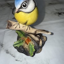 Hereford Fine China Blue Tit woodland collection Michael Tandy Dated 1979. (B20)
