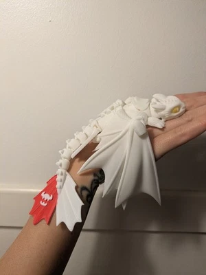 How to Train Your Dragon Articulated Light Fury Large Toy Figure 3D Printed