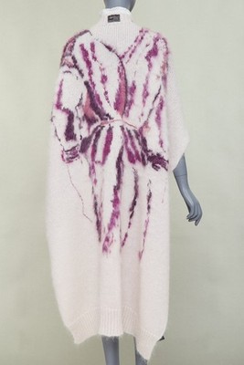 rare RAF SIMONS 2022 Philippe Vandenberg Hand Embroidered Painting Cape scarf