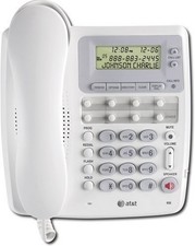 AT T Corded Phone with Speakerphone and Caller ID/Call Waiting, White Model 950