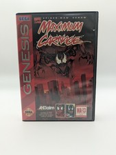 Spider-Man Maximum Carnage Sega Genesis 1994 CIB Complete Tested FAST Ship