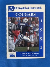 1992 BYU Cougars Team Issue - Tyler Anderson (RC)