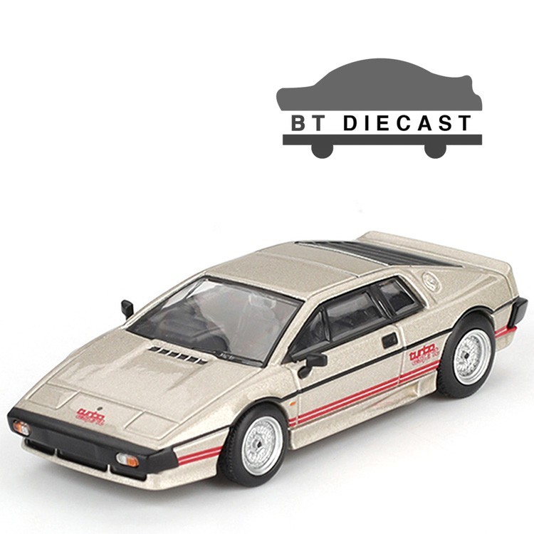 MINI GT LOTUS ESPRIT TURBO 1/64 DIECAST MODEL CAR METALLIC SILVER