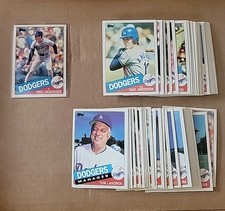 1985 Topps Tiffany Orel Hershiser Rookie W/full DODGERS team Set  & Bonus