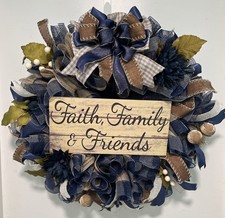 Handmade 24  Inspirational Deco Mesh Wreath