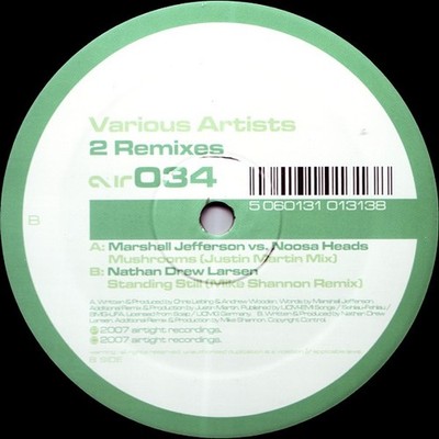 Marshall Jefferson Vs. Noosa Heads / Nathan Larsen - 2 Remixes (12'')