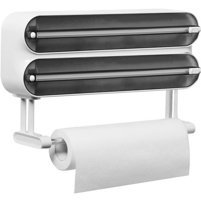 Küchenrollenhalter Frischhaltefolienspender Magnet ohne Bohren Platzsparend