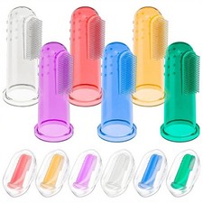 6 Pcs Clear Baby Toothbrush Set Soft Infant Training Brushes