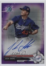 2017 Bowman Chrome Prospect Purple Refractor 9/250 Josh Sborz #CPA-JSB Auto 0b5