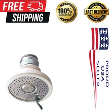 Matte White Rubber Faucet Aerator with 360-Degree Motion - 55/64 In, 2.2 GPM