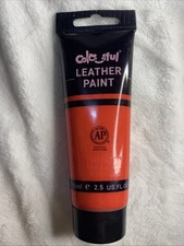 Colorful Premium Acrylic Leather Paint 2.5Oz Red Shoe Painting 75ml Art Scarlet