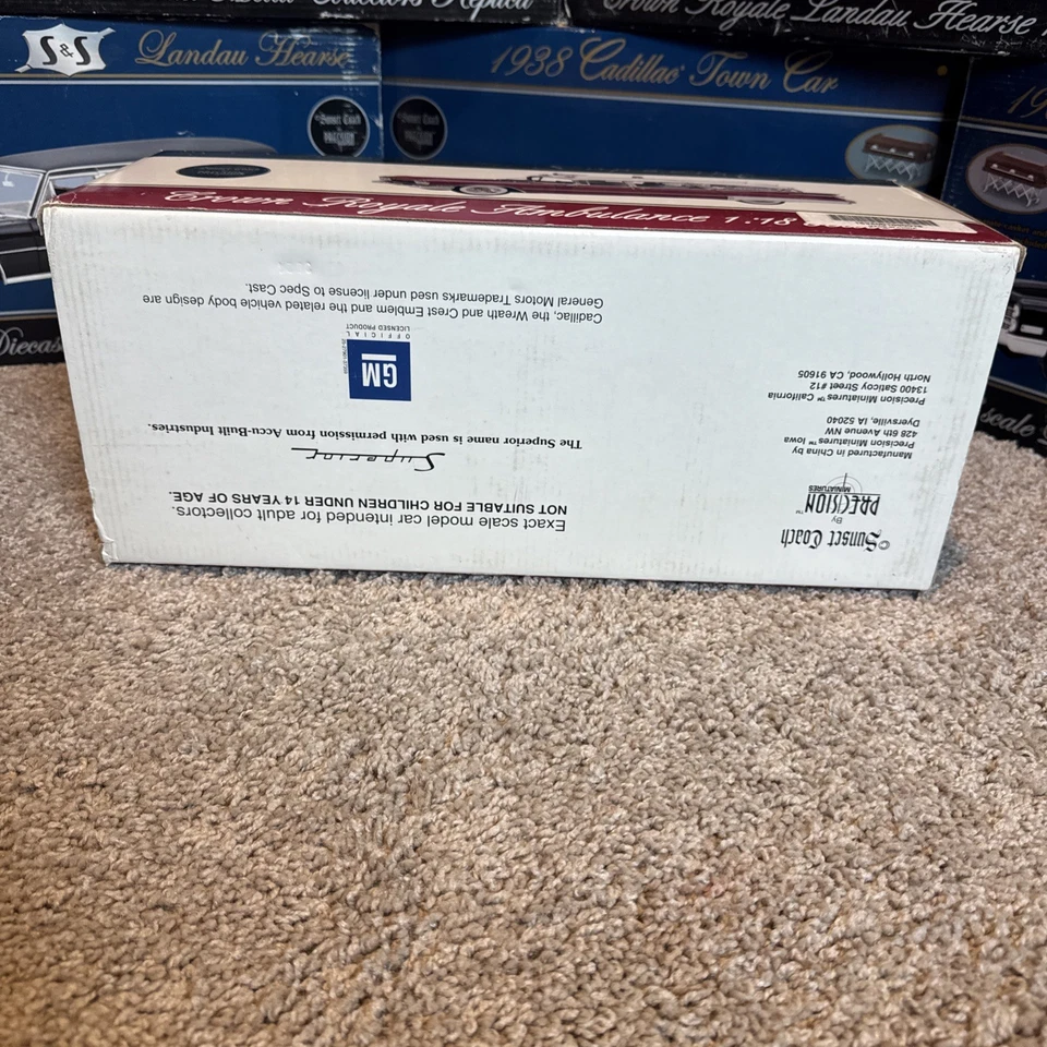 1959 Cadillac Superior Crown Royale Ambulance Sunset Coach Precision 1:18 - Image 3 of 4