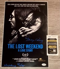MAY PANG SIGNED AUTOGRAPH THE LOST WEEKEND 11X17 POSTER JOHN LENNON JSA COA RARE