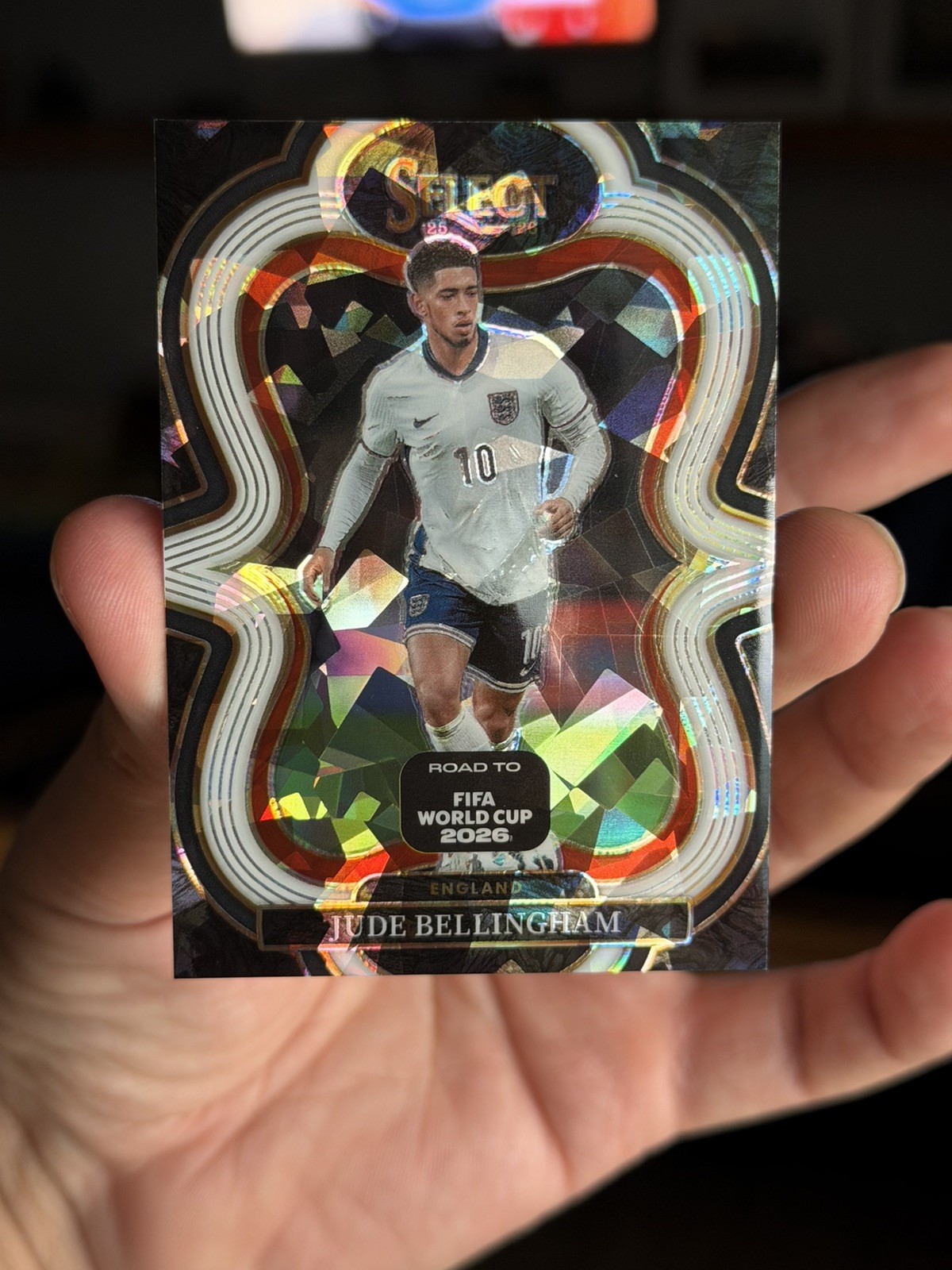 2025-26 Select FIFA World Cup JUDE BELLINGHAM Cracked Ice Prizm /380 ENGLAND view 1