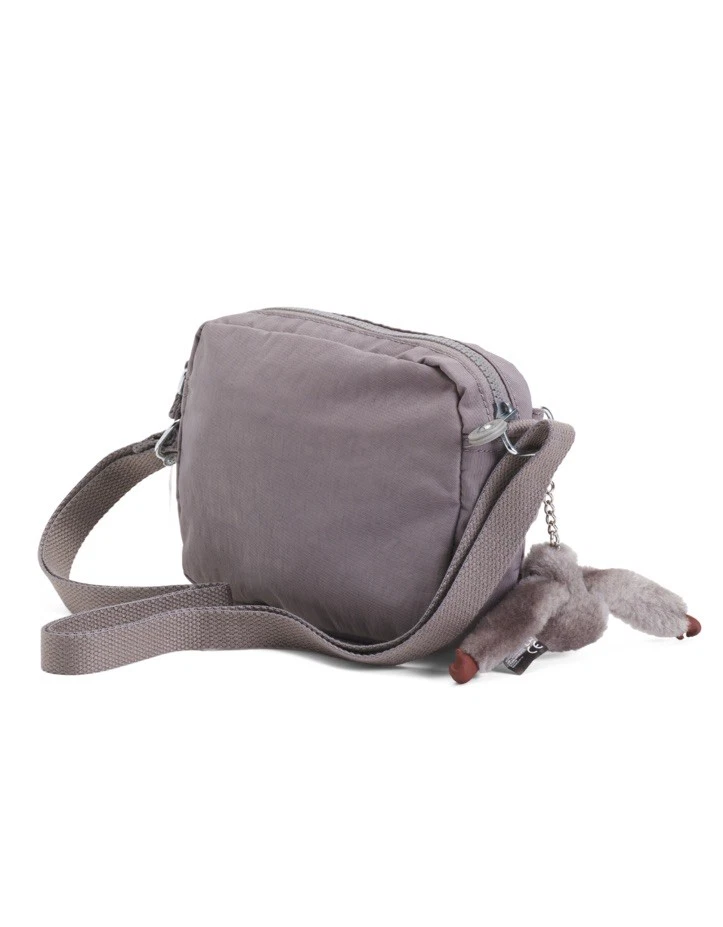 Bolso Bandolera Kipling Nylon Huebi Llavero Gorila Incluido Color Gris NUEVO CON ETIQUETAS NUEVO Foto 4 de 4
