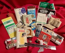 Vintage Sewing Supplies,HEXE Needle Threader,Thimbles,DRITZ Sewing Gauge,Sharps