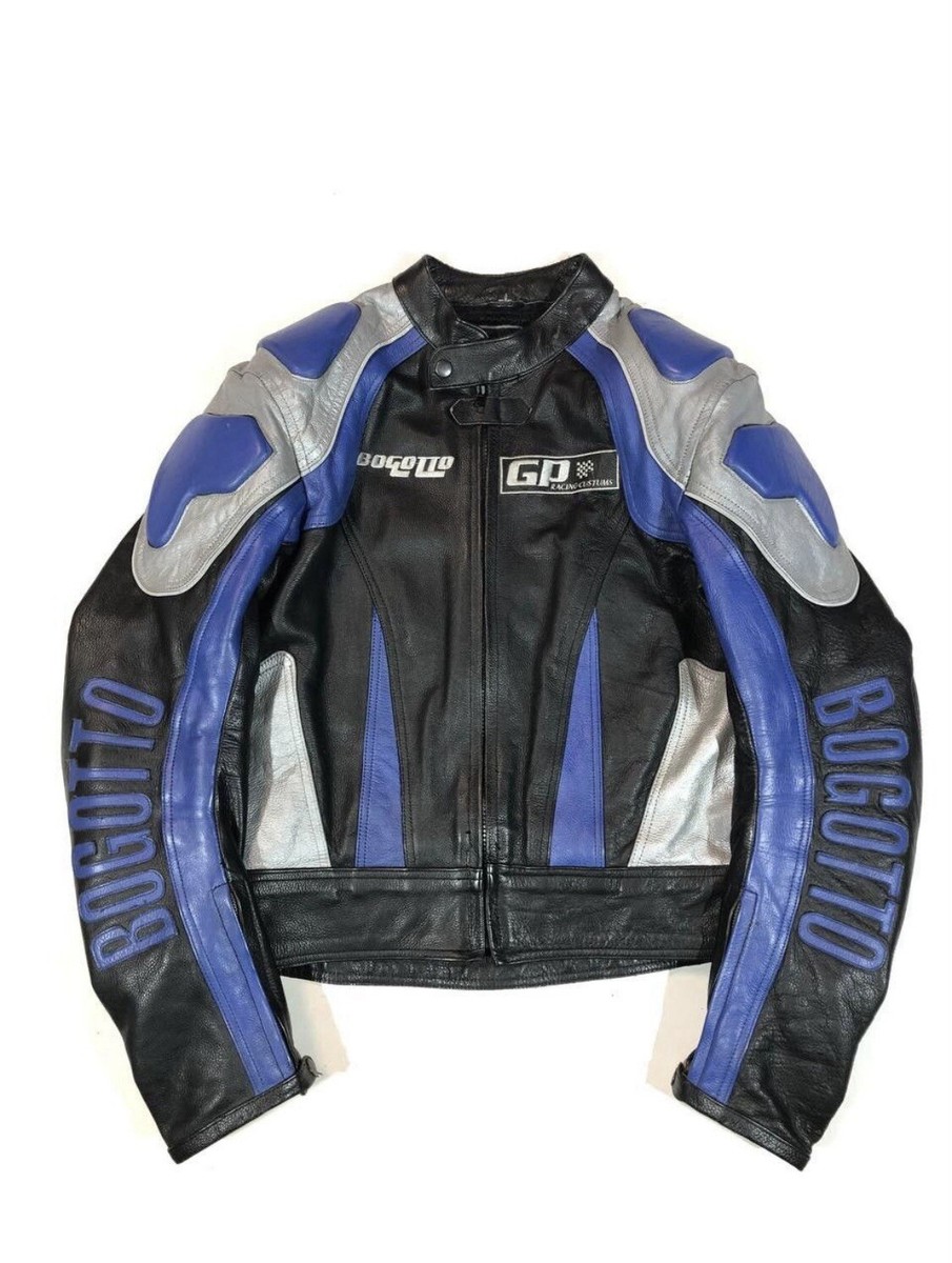 Bogotto Leather Textile Motorcycle Jacket Bogotto Vintage Racing