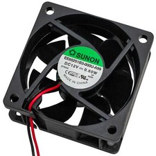 Lüfter 12V DC 0,6W 60x60x25mm 23,6m³/h 3000...
