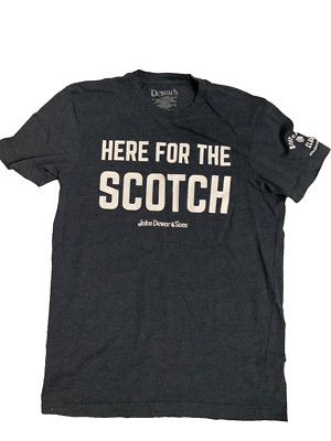 NEW Dewar's HERE FOR THE SCOTCH EGG CLUB TEE T SHIRT Mens S or L,  sizes whiskey