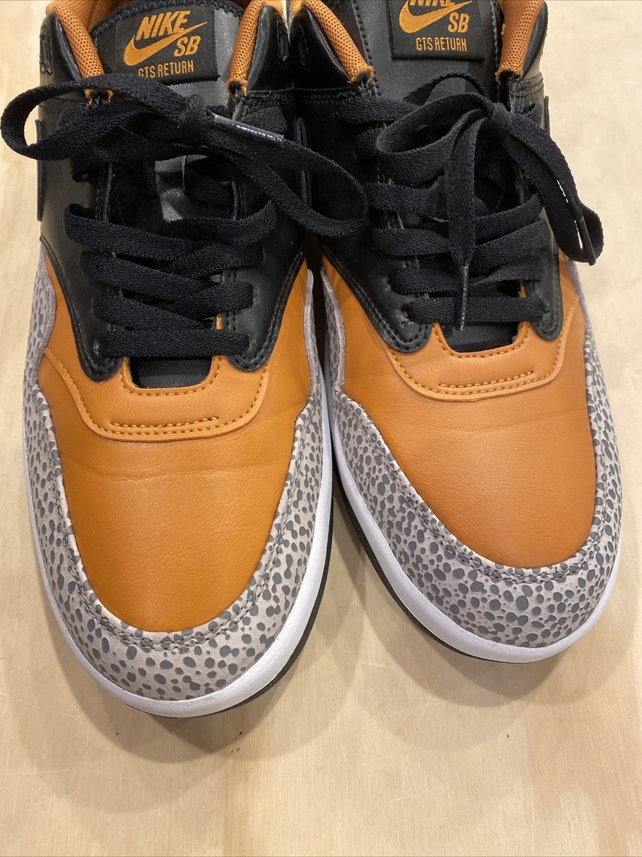 0481) Nike SB GTS Return PRM Safari 2020 CV6283-001 Black/Orange