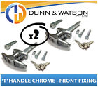 <!--F#f_0-->Chrome Plated Front Fixing 'T' Lock / Handle (Trailer Caravan Canopy Toolbox) x2<!--F/-->