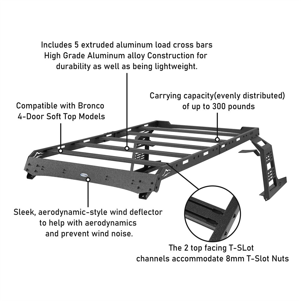 Cab Top & A-Pillar Kit | FORD BRONCO 2 DOOR BASE 2021 Cab Top & A-Pillar Kit | FORD BRONCO 2 DOOR BASE 2021
