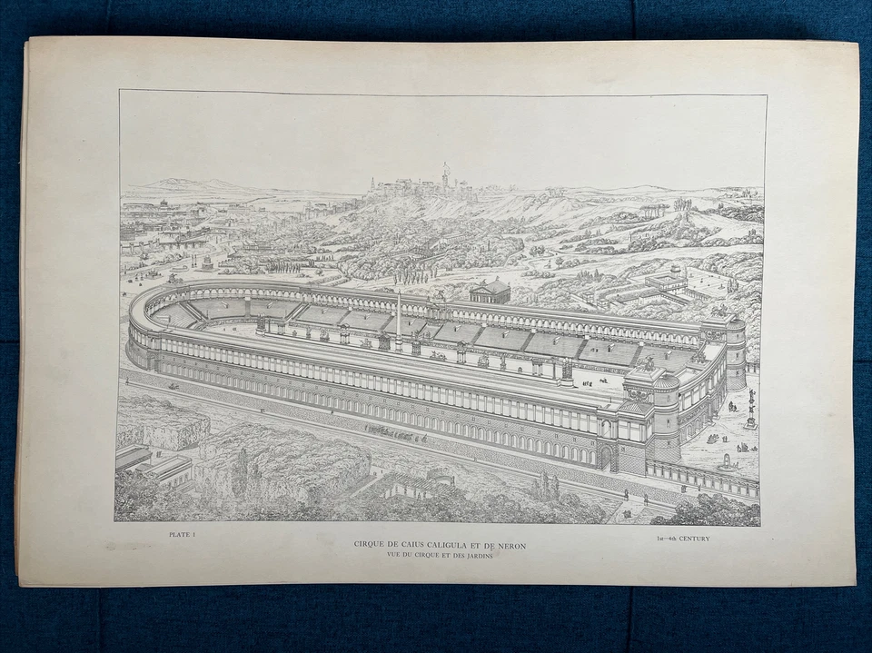 La Vatican & Basilique St. Pierre 70 Vintage Architectural Prints Letarouilly - Image 3 of 4