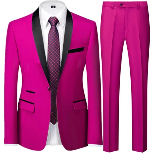 Ensemble de 3 pièces costume de mariage homme manteau pantalon gilet robe de marié blazers veste pantalon - Photo 52/52