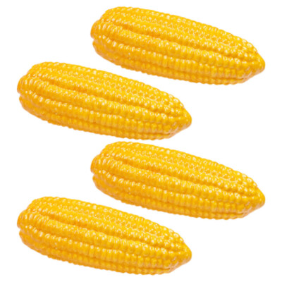 4Pcs Simulated Vegetable Model Corn Christmas Ornaments Fake The Cob Decor US