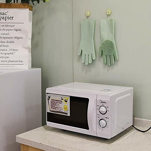 Reusable Dishwashing Gloves Heavy Duty Gloves Latex Green Gloves with Scrubber - Picture 7 of 8
