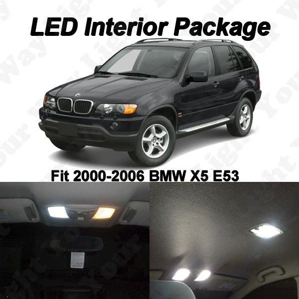 19 x White Can-bus LED Interior Light Bulbs Package Kit for 2000-2006 BMW X5 E53