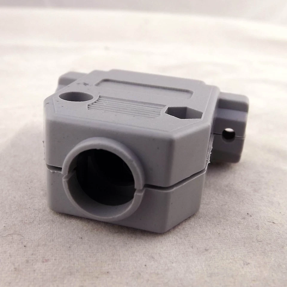 10x DB26 Female 26 Pin 3 Rows D-Sub Connector Plastic Hood Cover Backshell Gray - Image 4 of 4