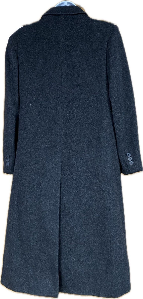 Vintage Bradley Jones Wool Cashmere Overcoat Trench Coat Peacoat