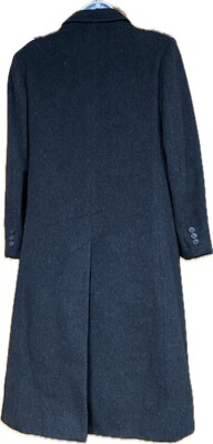 Vintage Bradley Jones Wool Cashmere Overcoat Trench Coat Peacoat