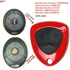 REMOTE KEY FOB For ROVER MG TF ZT ZS 25 45 STREETWISE PEKTRON 3 BUTTON 433MHz