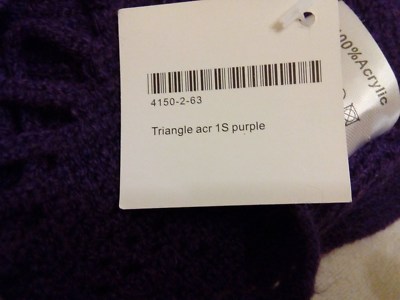 Châle ROMANO Couleur Violet - Taille Unique - Neuf Avec étiquette