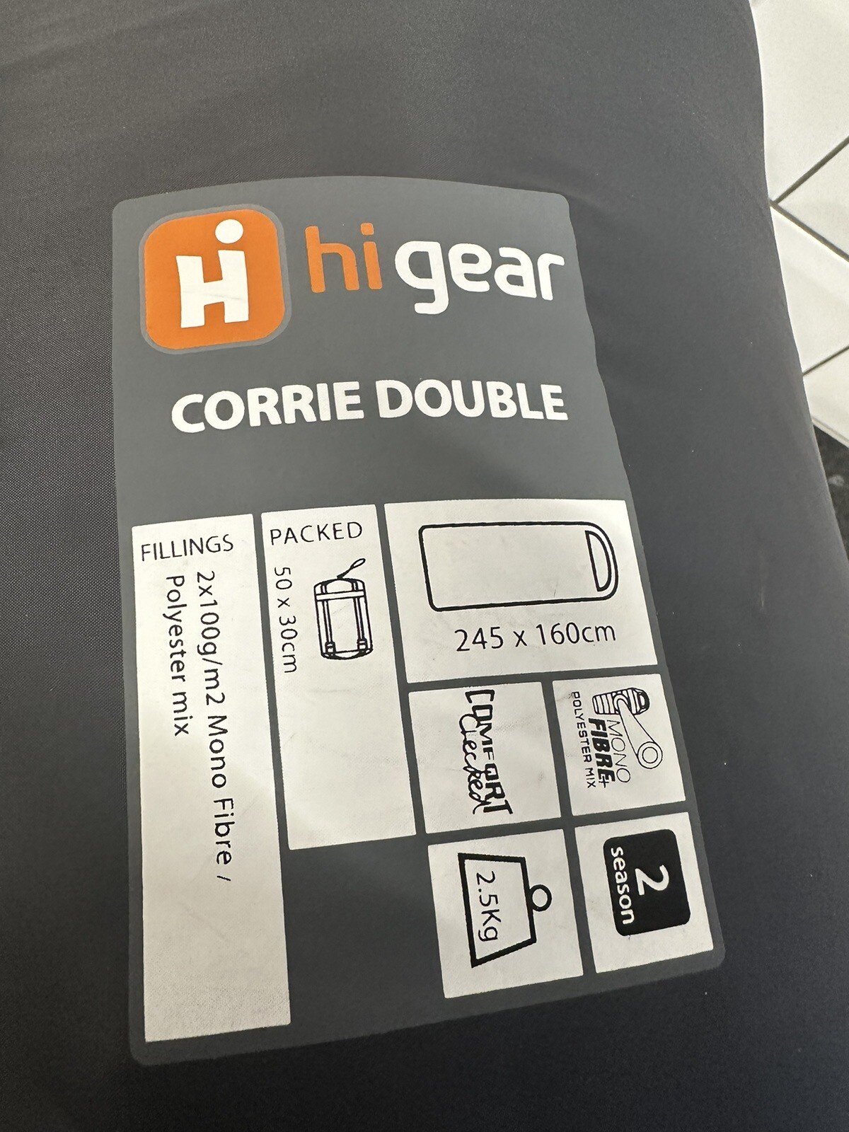 Hi Gear Corrie Double Sleeping Bag eBay